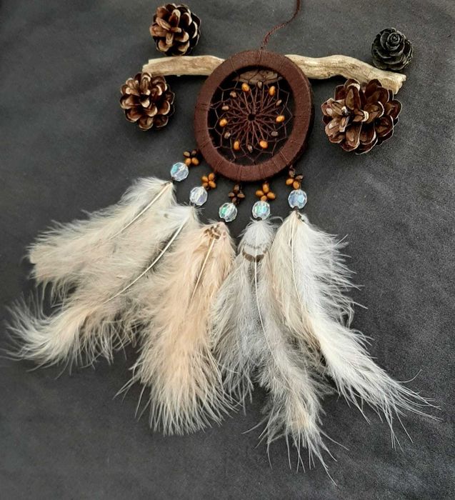 Ловец снов «Wooden Spirit», коричневый, мини/в детскую, на кроватку