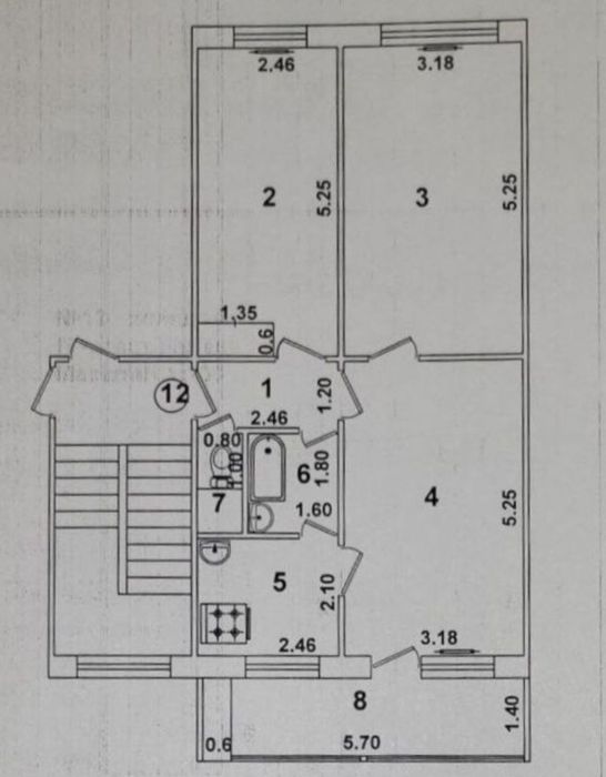 *72м2 Балкон:1,5х6 ‼️3\4\4Чиланзар-20