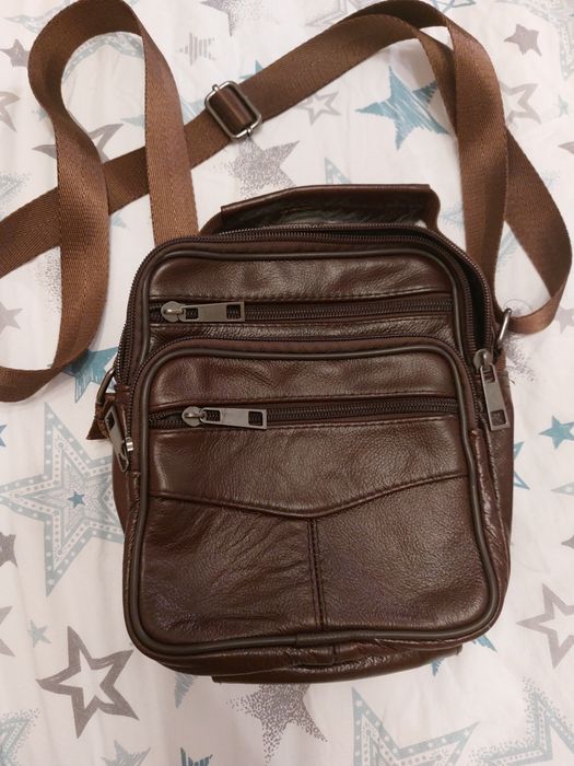 Мъжка кожена чанта