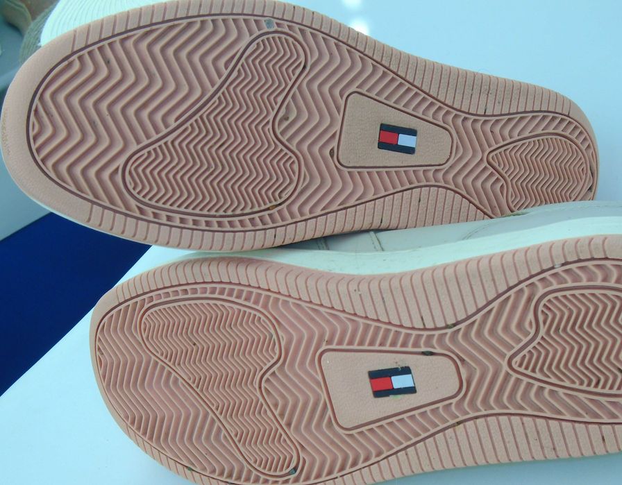 pantofi sport piele tommy hilfiger - nr.40, ca noi, culoare bej