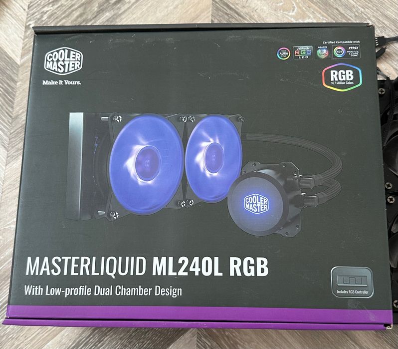 Водно охлаждане  - Cooler Master MASTERLIQUID ML240L RGB