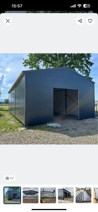 Vand hale metalice la comanda avem stoc 10 m x20 m x4 si 10 m x15 m x3