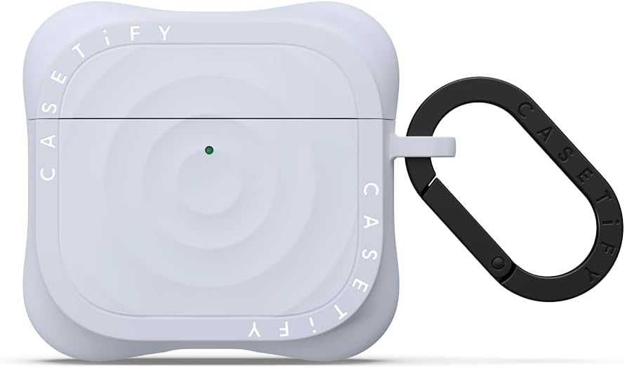 Кейс CASETiFY Ripple Airpods (1/2 поколение) с пръстен-цвят Periwinkle