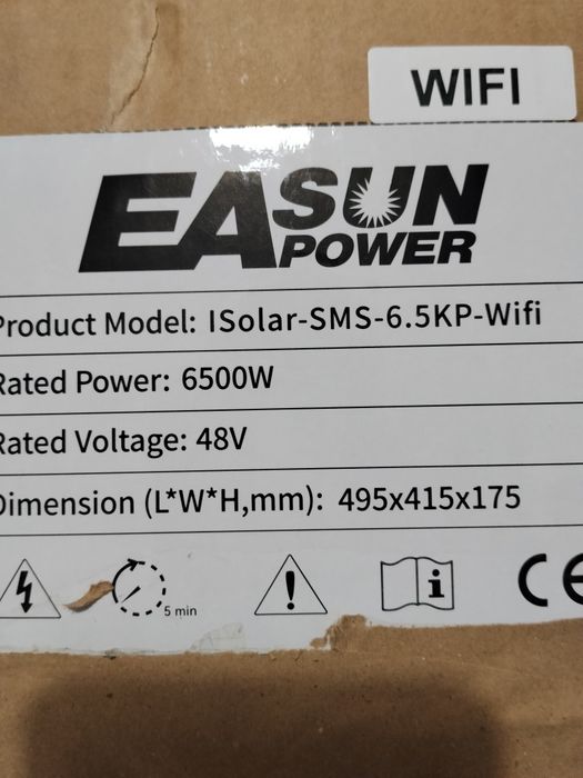 Invertor hibrid MPPT 48v solar 6.5 kw Easun / Powland