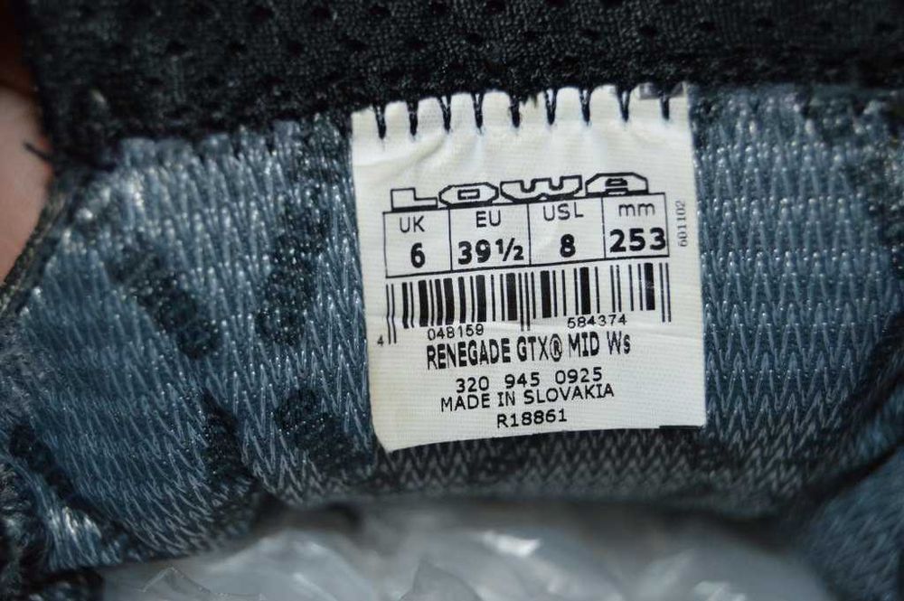 Ghete femei piele Lowa Renegade marime 39.5 Gore-tex Vibram