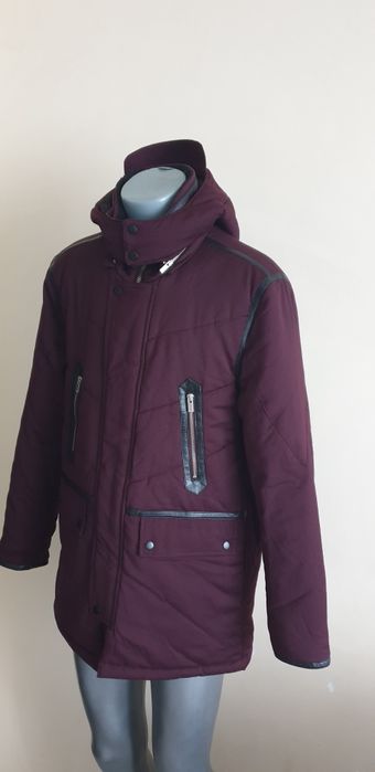 The KOOPLES Paris Wool Leather Parka / L ОРИГИНАЛ! Мъжко Зимно Яке!