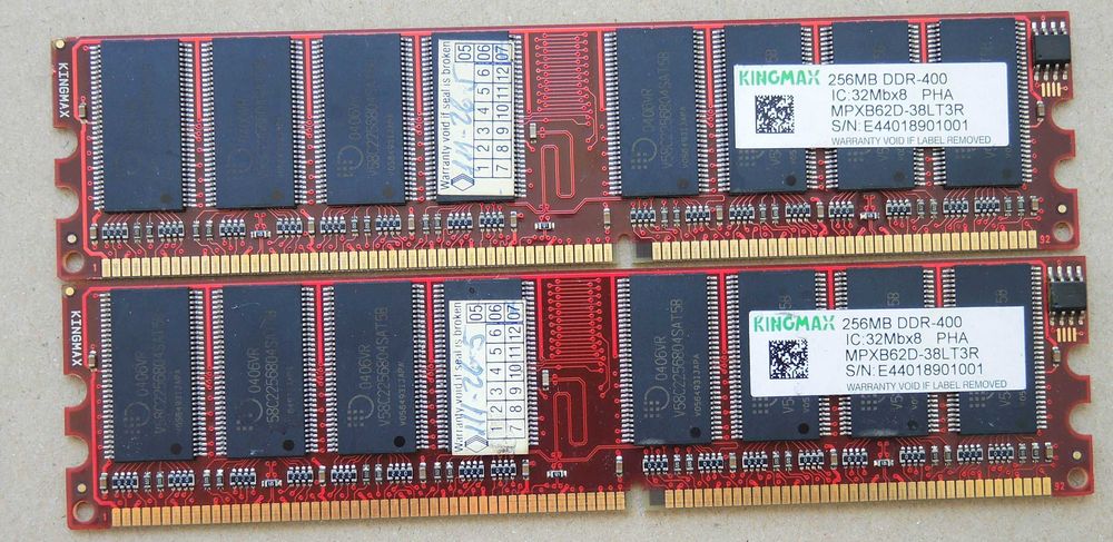 512Mb (2*256Mb) DDR400 Kingmax Testat