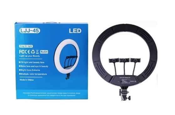 LED Ринг лампа 18“ /45 см/ с трипод и дистанционно