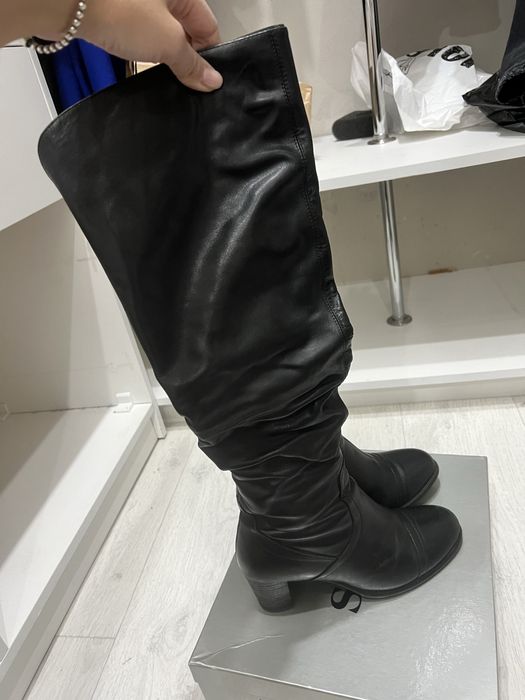 Продам кожаные сапоги