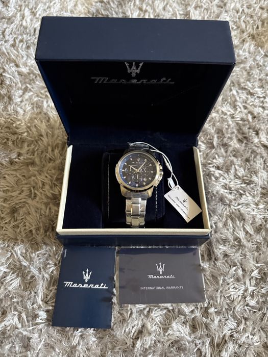 Ceas argint,44mm,Maserati