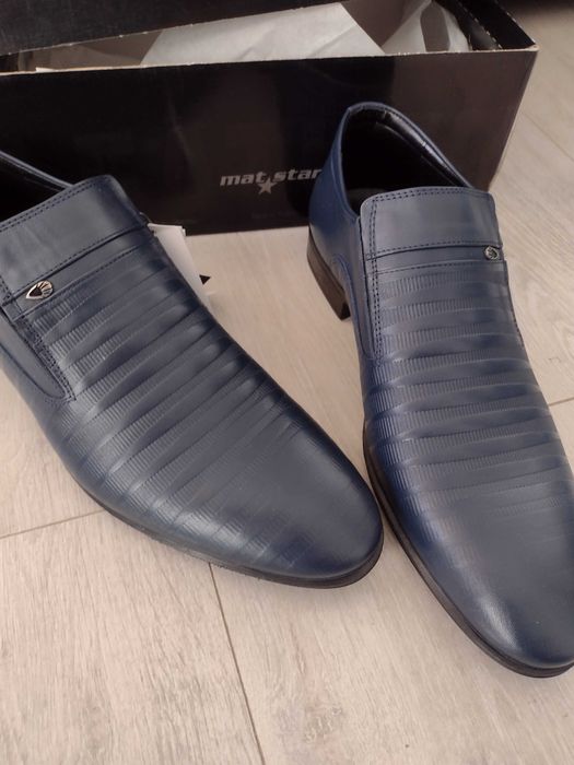 Мъжки елегантни обувки естествена кожа leather 45 46