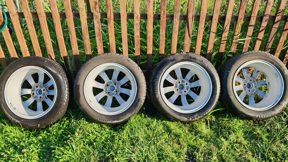 4 Jante Originale Opel R16 4x100 și Anvelope vara Continental 195x55