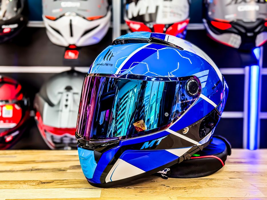 Casca Moto MT THUNDER 4 Freeway Blue