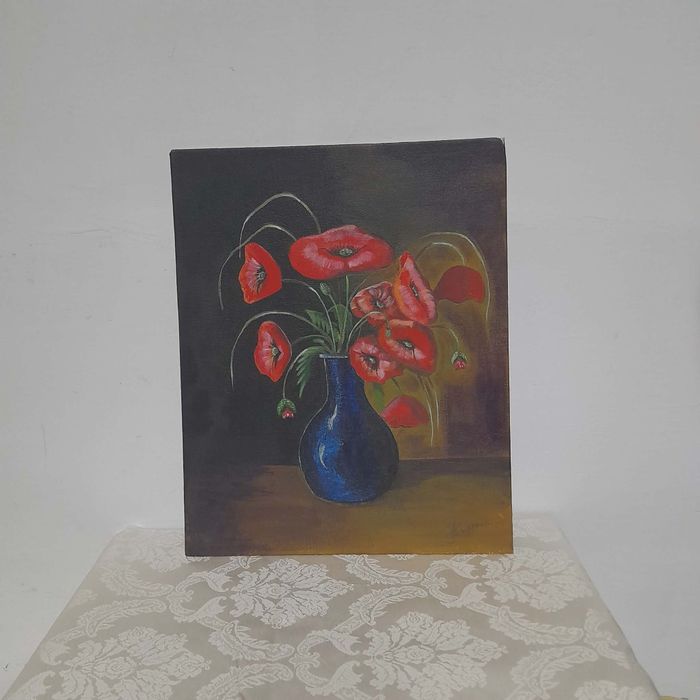 Esență de Vară" – Pictură Originală cu Maci