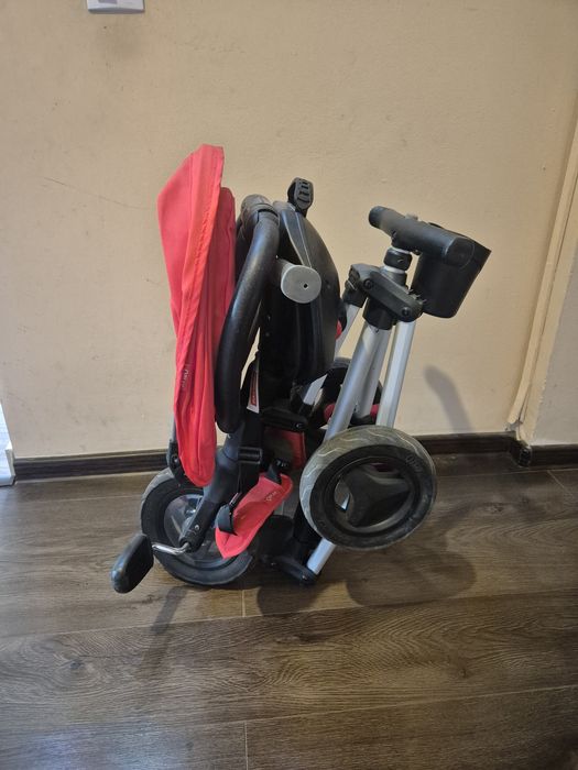 Vând Tricicletă ultrapliabilă QPlay Nova Rubber - Roșu/Negru (Bebe Tei)