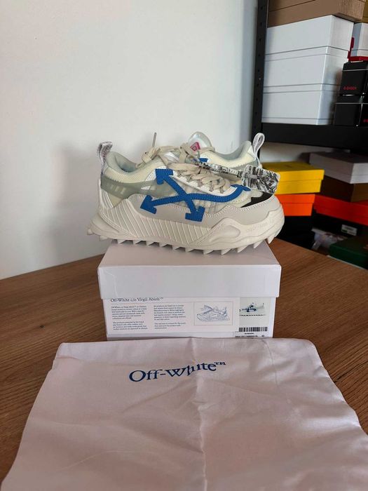 Adidasi Nike OFF WHITE marimea 43 albastru alb