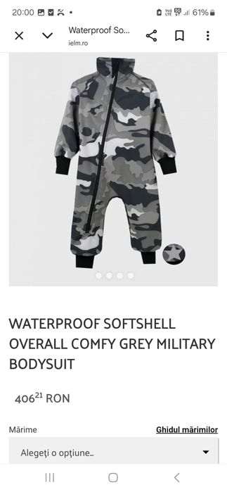 Ielm/ salopeta impermeabila copii