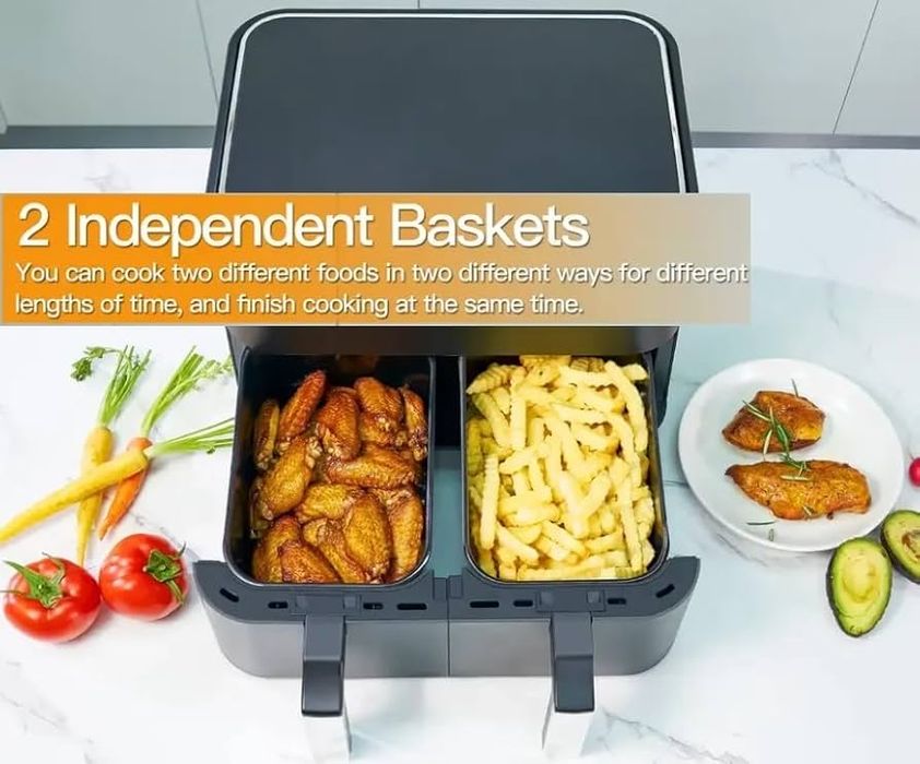 Двоен фритюрник с горещ въздух Michelino 4+4 2200W