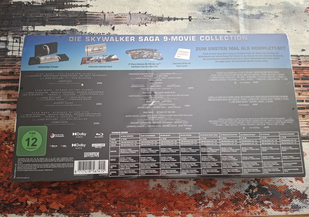 Чисто нов box set -  Star Wars 1-9 - Die Skywalker Saga 4K Ultra-HD