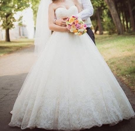 Булчинска рокля Demetrios, A-line, А-линия