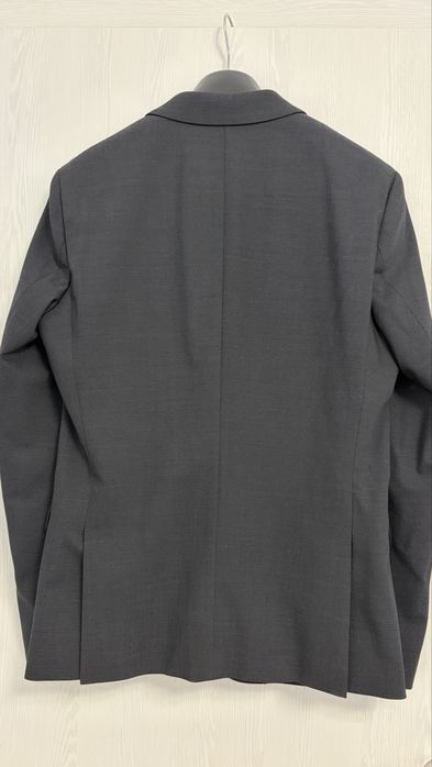 Sacou HUGO, gri deschis, extra slim-fit din lâna virgina