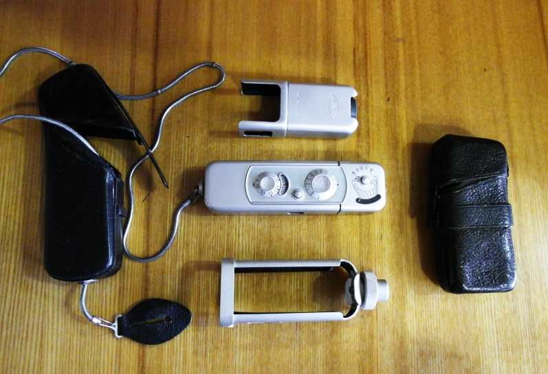 Фотоаппарат Джеймса Бонда (агент 007) Minox B + адаптеры 2 шт, 1967 г