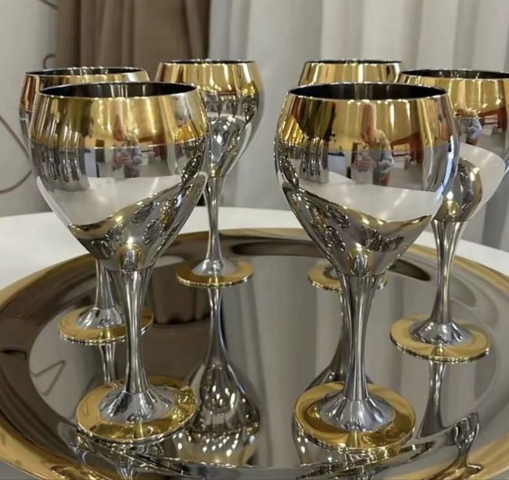 Стальные бокалы Zepter