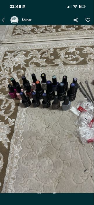 Продается гелевые лаки и материал для маникюр