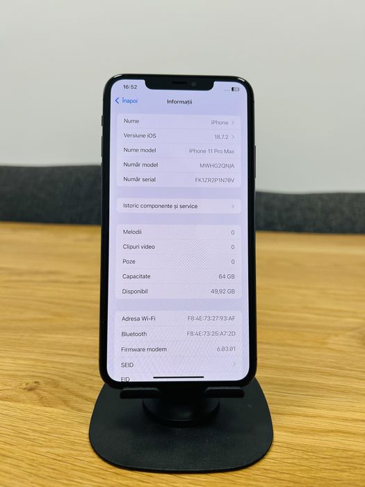 Iphone 11 Pro Max Space Gray 64GB 85% Perfect Functional