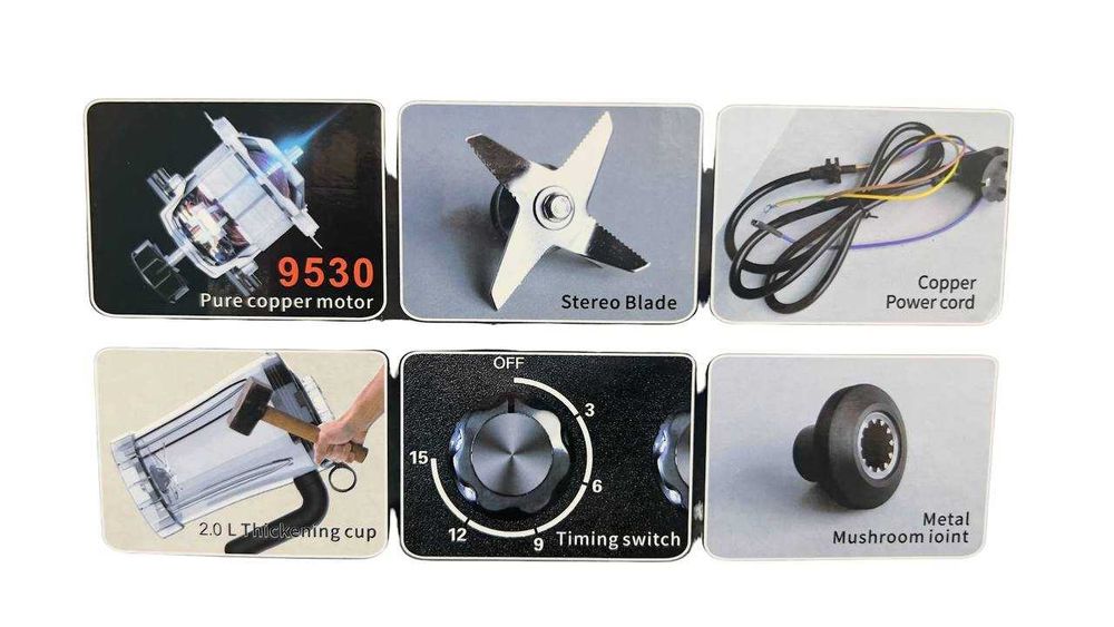 Профессиональный 2 литровый блендер Avinas 3000WT