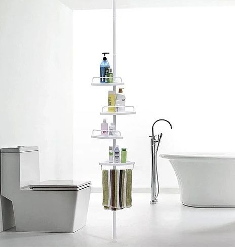 Ъглова етажерка за баня