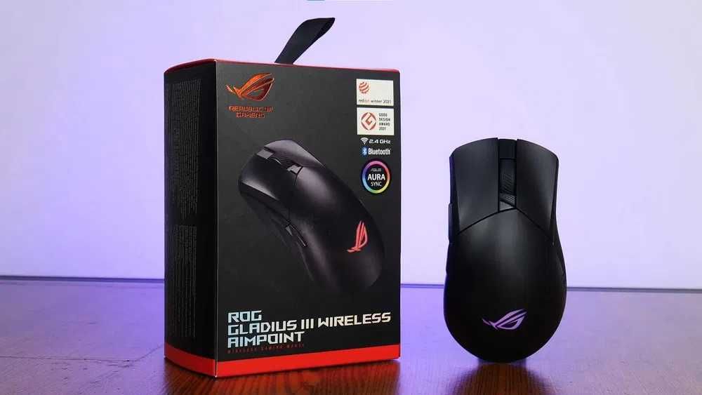 Mouse Wireless Gaming Asus Rog Gladius III AimPoint 36K Dpi 90MP0200-BMUA00 garantie nou sigilat