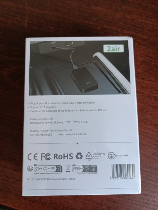 CarlinKit 5.0 автомобильный адаптер CarPlay/Android