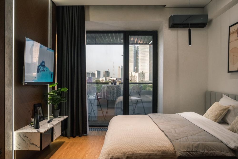 Люкс апартаменты NRG U-Tower с видом на Ташкент Сити