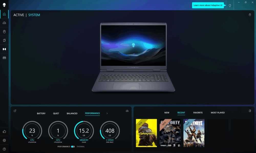 Laptop gaming Alienware Ultra 9 275HX 24 core RTX 5070 16" 2K 240Hz