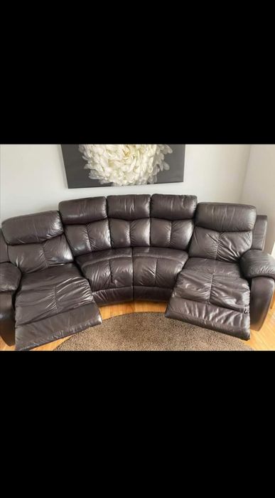 Кожена мека мебел