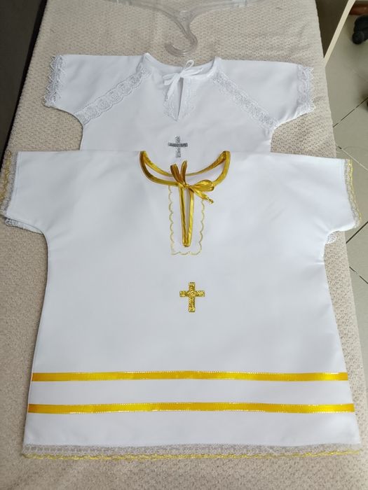 Крестильные рубашки для мальчиков и девочек.