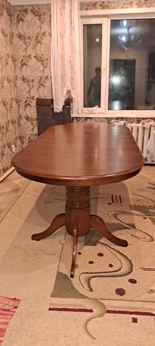 Кухонный стол красный дуб