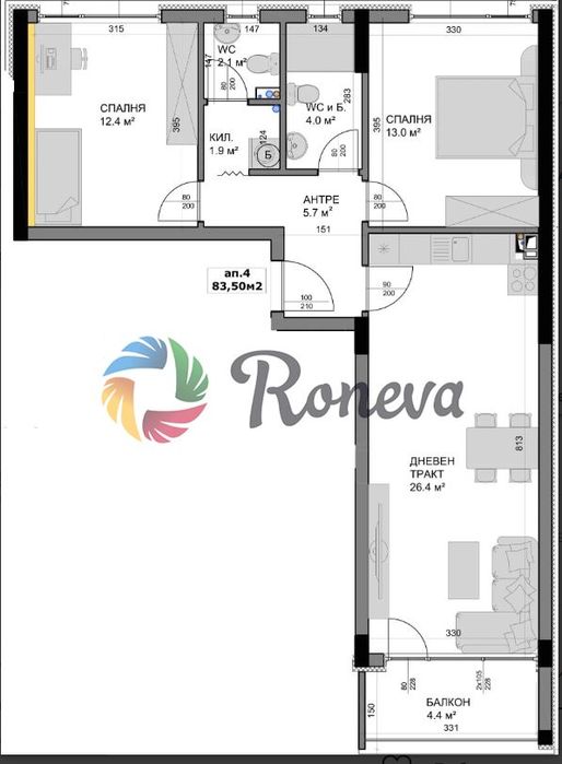 Продава се Тристаен апартамент в Варна, Владислав Варненчик - 96 кв.м за 1044 €/кв.м - Снимка #4