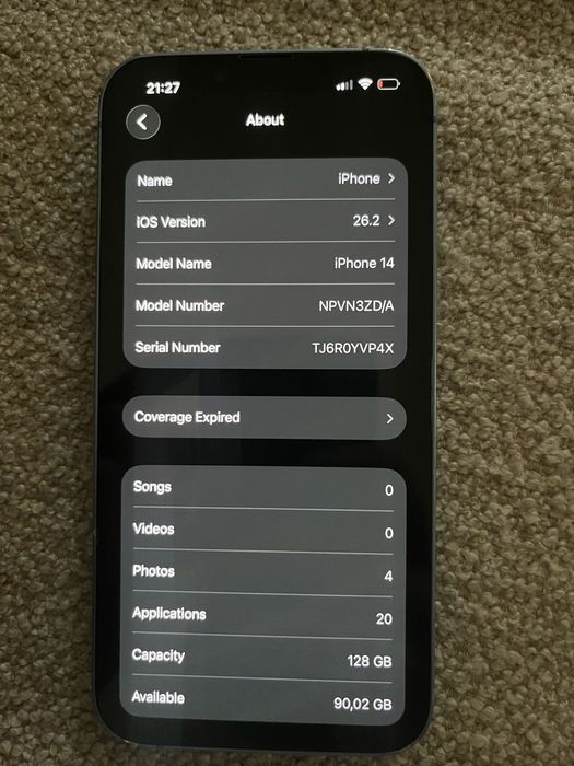 Iphone 14 128GB Albastru