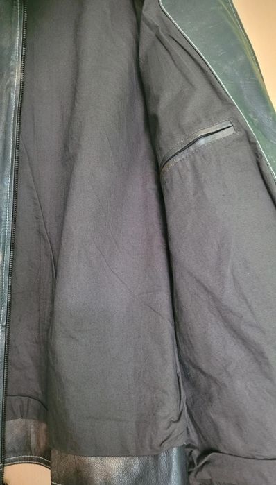 Geacă piele naturală Black Rivet