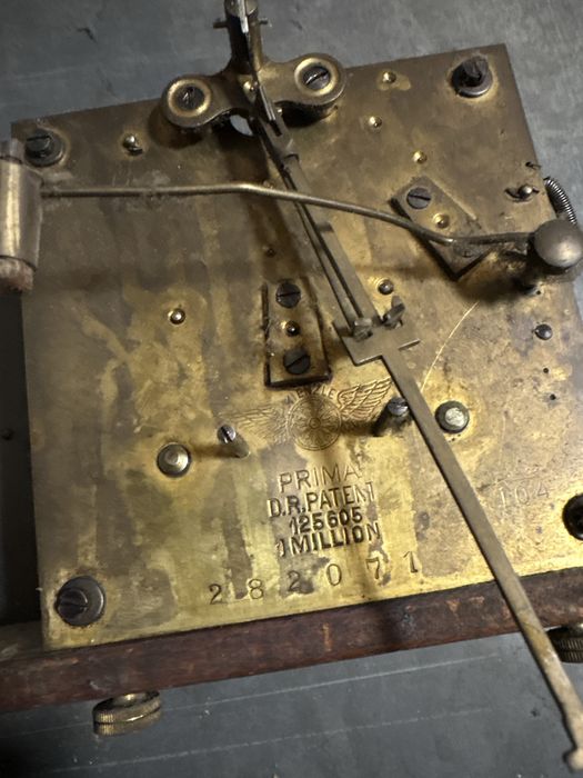 Ceas de perete vechi german Kienzle mecanic lemn masiv 1900 1920