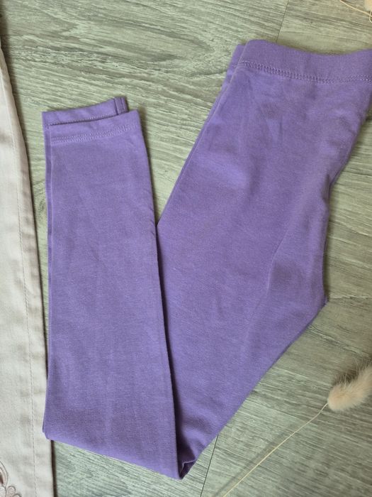 Дънки H&M + лилав клин за момиче 122 см