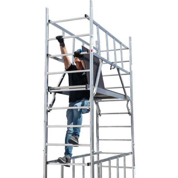 Schela Krause Protec XS1000, 0,6 x 2m, aluminiu, inaltime lucru 7,7m