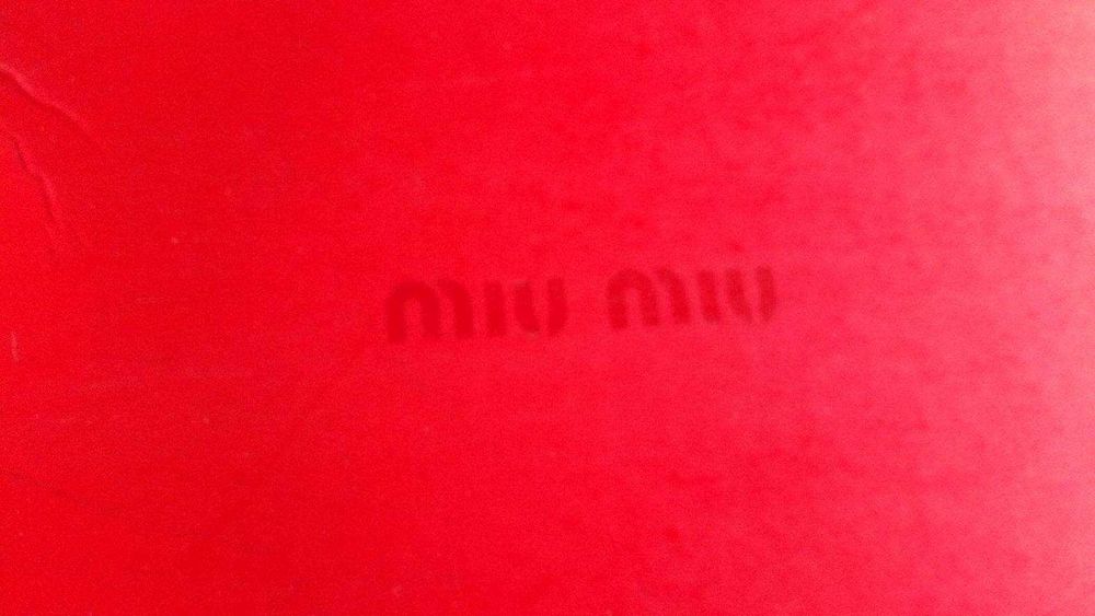 Чехли Miu Miu, 39,5, цвят беж