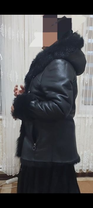 Теплая зимняя дублёнка