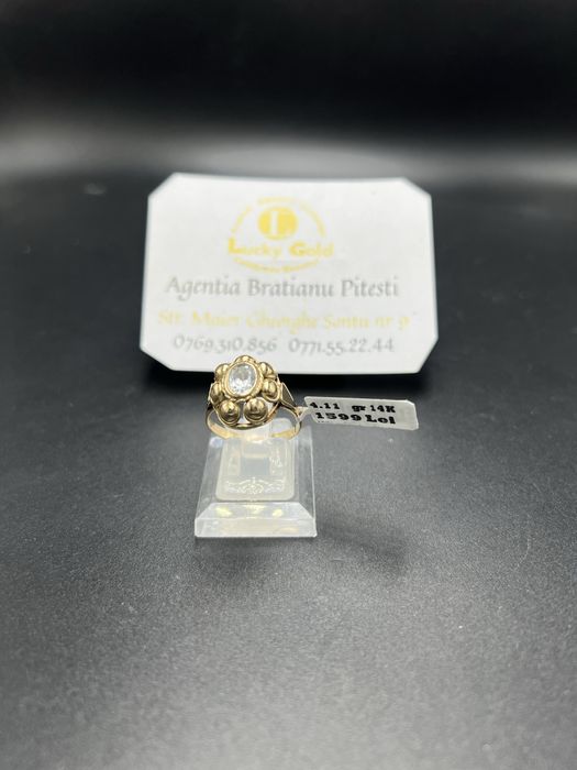 Inel aur 14k 4.11 gr marimea 18/58 cod 22762