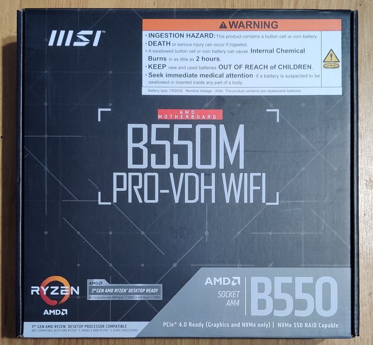 MSI B550m Pro-VDH WiFi nouă
