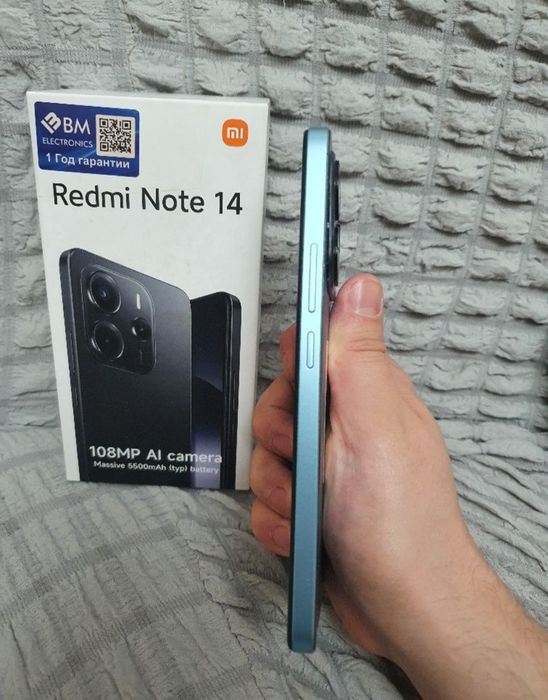 Xiaomi Redmi Note 14 8+8/128Gb Blue 2025 Igravoy Karobka Holati Yaxshi