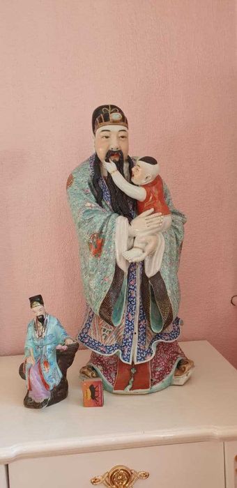 Статуэтка Китай Семя. 20 века революционная Кашгарская работа 70 см